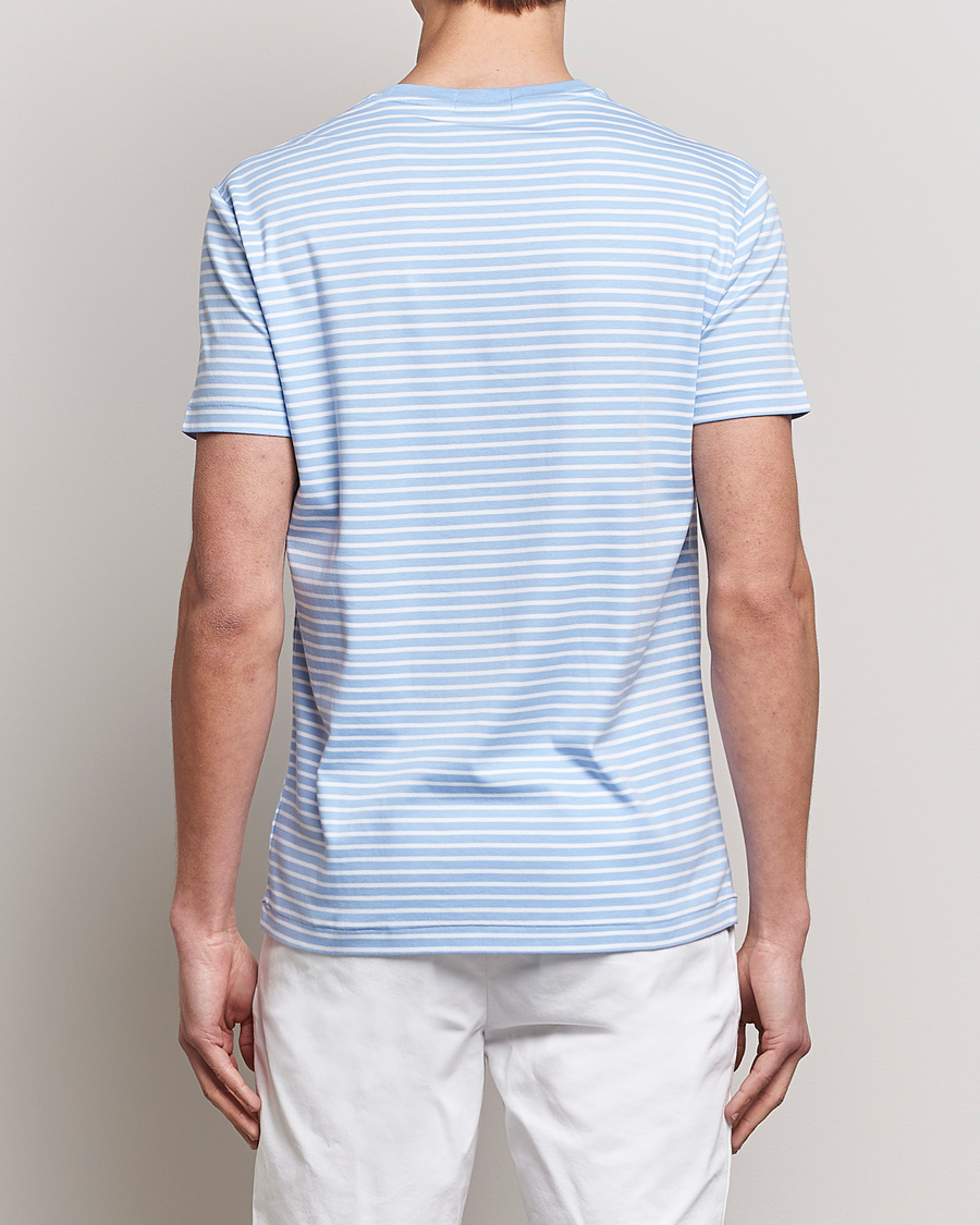 Herren | T-Shirts | Polo Ralph Lauren | Luxury Pima Cotton Striped T-shirt Blue/White