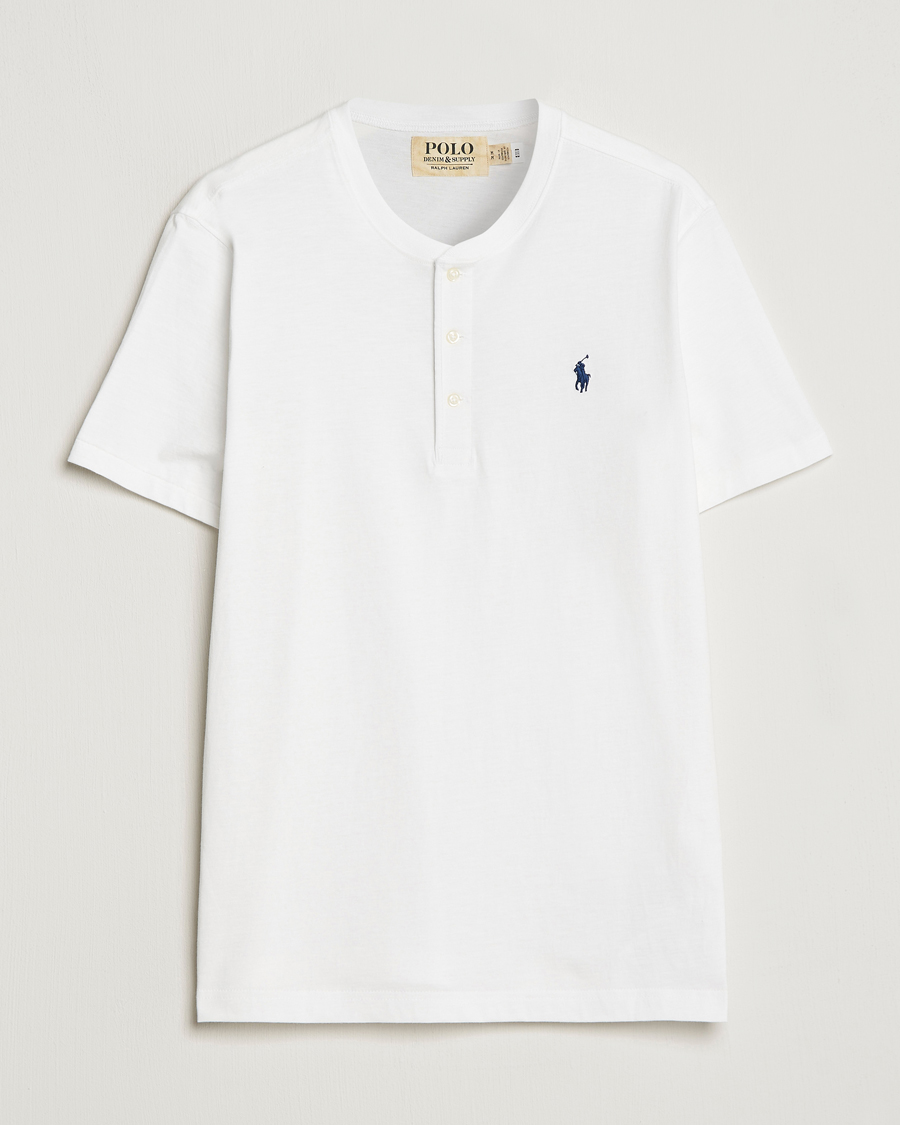 Herren | T-Shirts | Polo Ralph Lauren | Slub Jersey Henley T-Shirt White