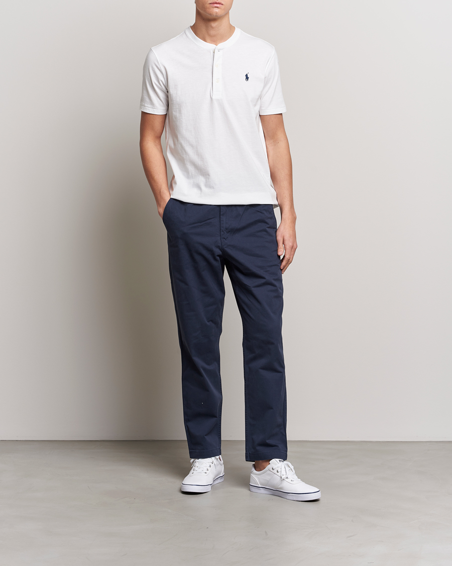 Herren | T-Shirts | Polo Ralph Lauren | Slub Jersey Henley T-Shirt White