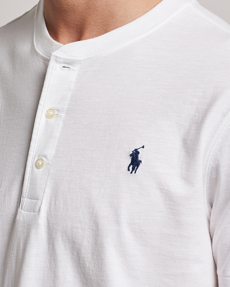 Herren | T-Shirts | Polo Ralph Lauren | Slub Jersey Henley T-Shirt White