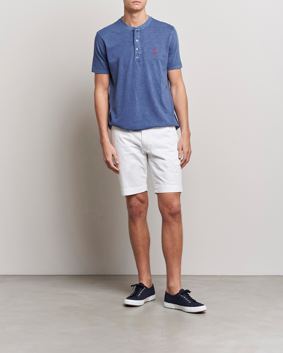 Herren | T-Shirts | Polo Ralph Lauren | Slub Jersey Henley T-Shirt Light Navy