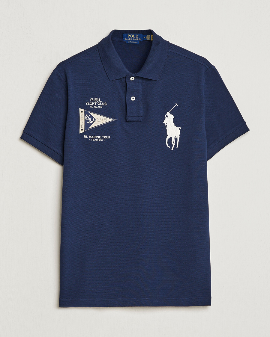 Herren | Poloshirts | Polo Ralph Lauren | Custom Slim Fit Regatta Polo Newport Navy