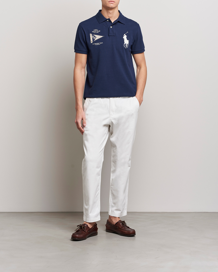 Herren | Poloshirts | Polo Ralph Lauren | Custom Slim Fit Regatta Polo Newport Navy