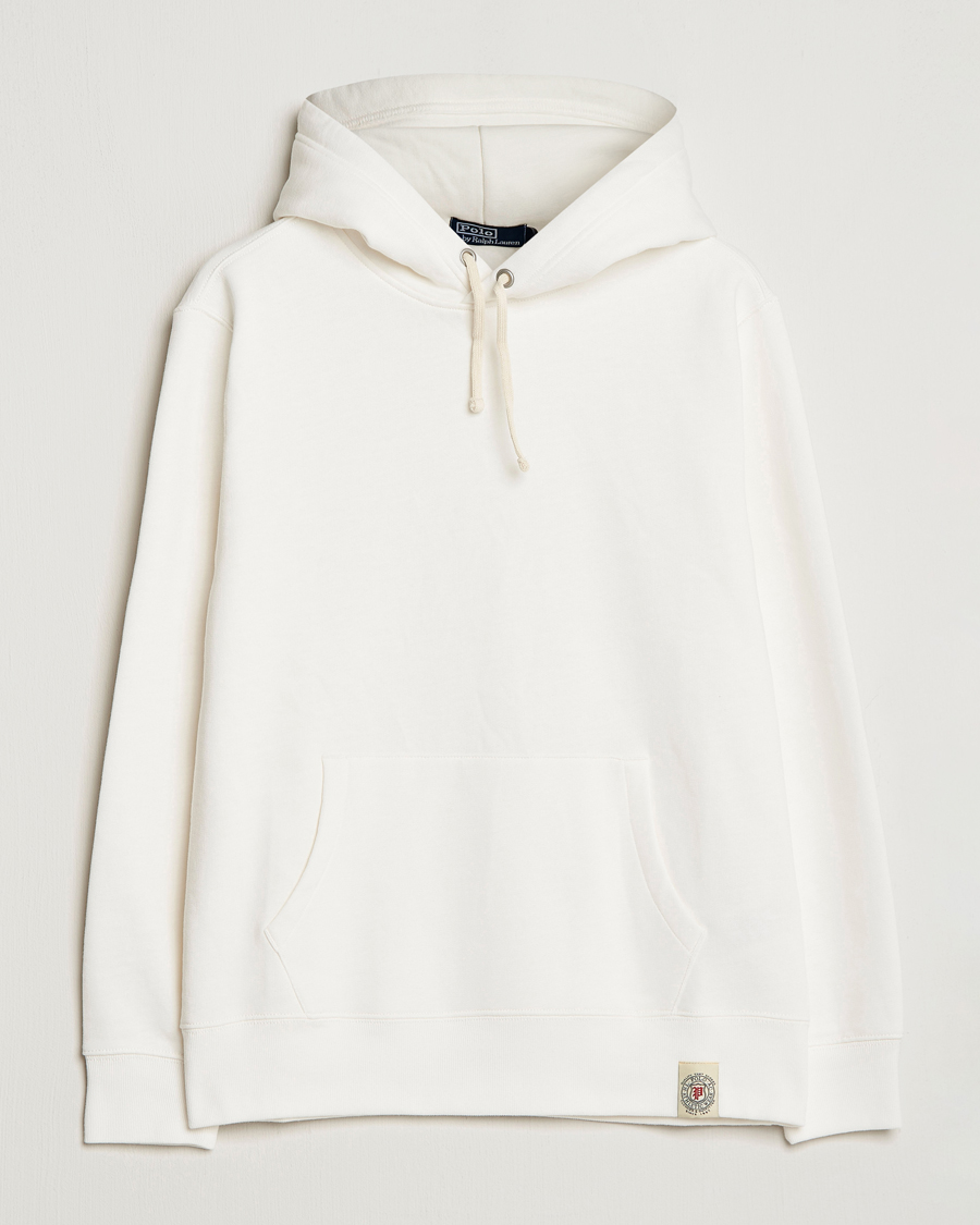 Herren | Pullover | Polo Ralph Lauren | Vintage Fleece Hoodie Deckwash White