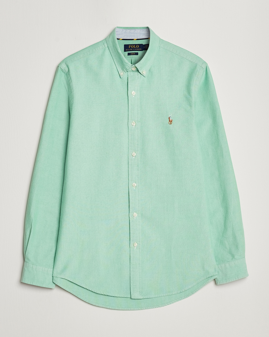 Herren | Hemden | Polo Ralph Lauren | Slim Fit Oxford Button Down Shirt Golf Green