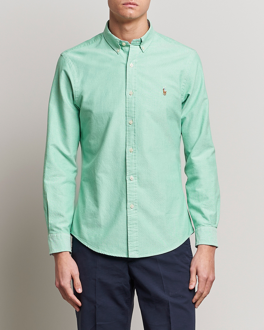 Herren | Hemden | Polo Ralph Lauren | Slim Fit Oxford Button Down Shirt Golf Green