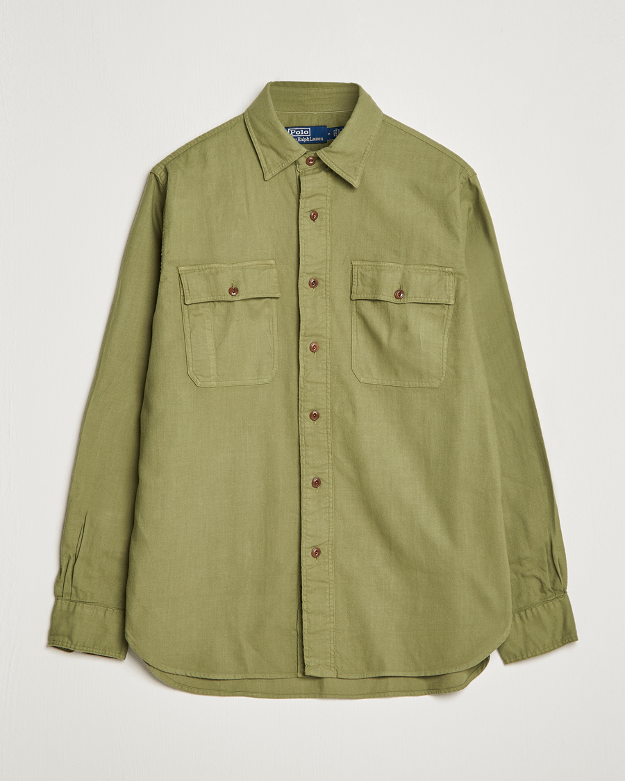 Herren | Hemden | Polo Ralph Lauren | Cotton Overshirt Sage Olive