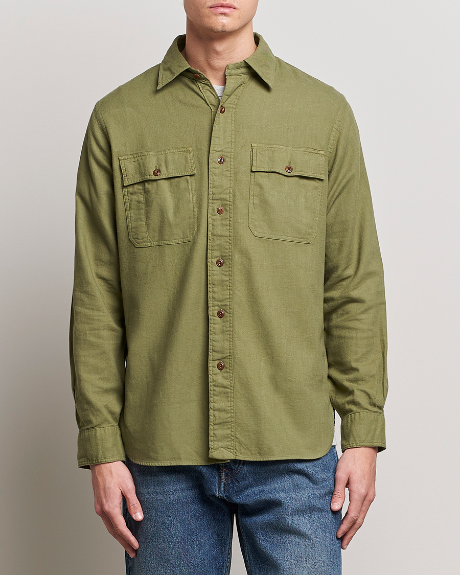 Herren | Hemden | Polo Ralph Lauren | Cotton Overshirt Sage Olive