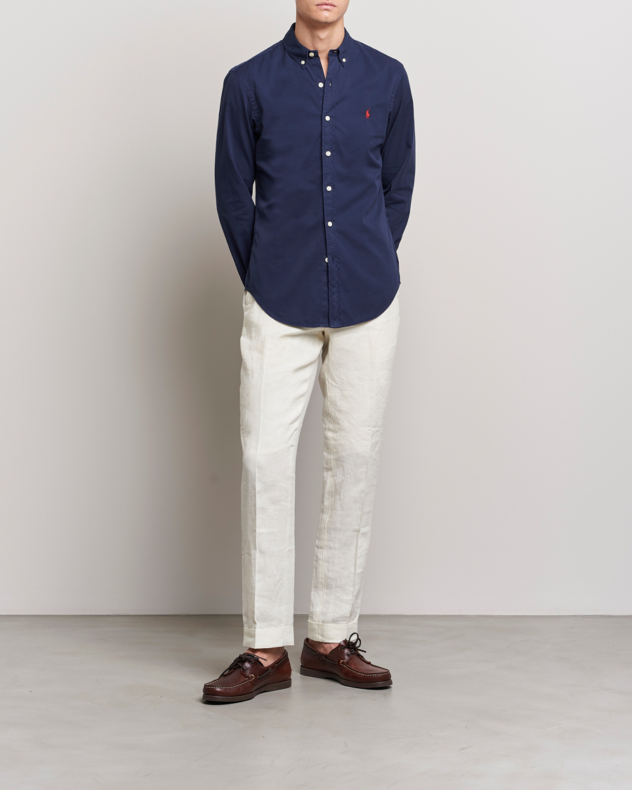 Herren | Hemden | Polo Ralph Lauren | Slim Fit Twill Shirt Newport Navy