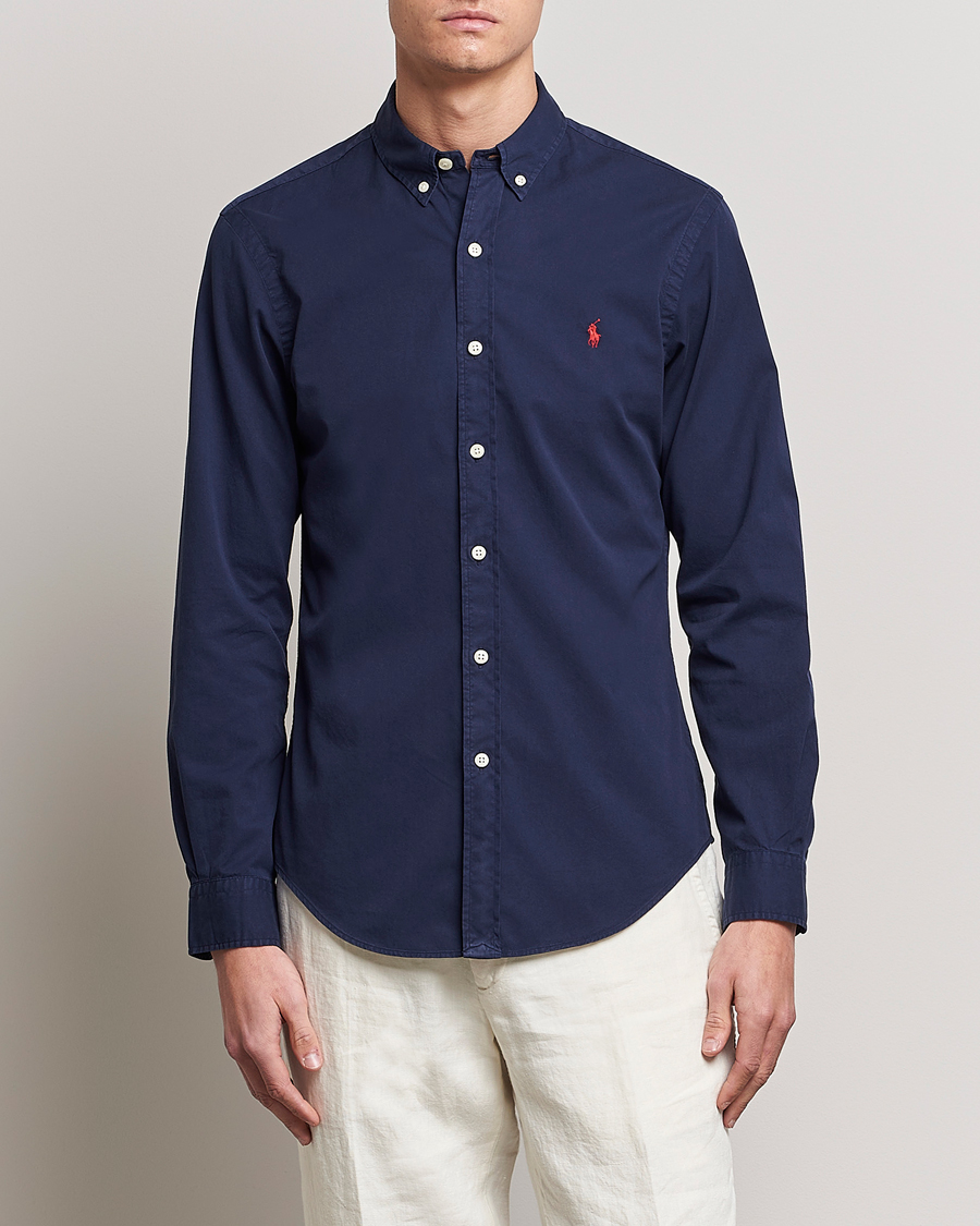 Herren | Hemden | Polo Ralph Lauren | Slim Fit Twill Shirt Newport Navy