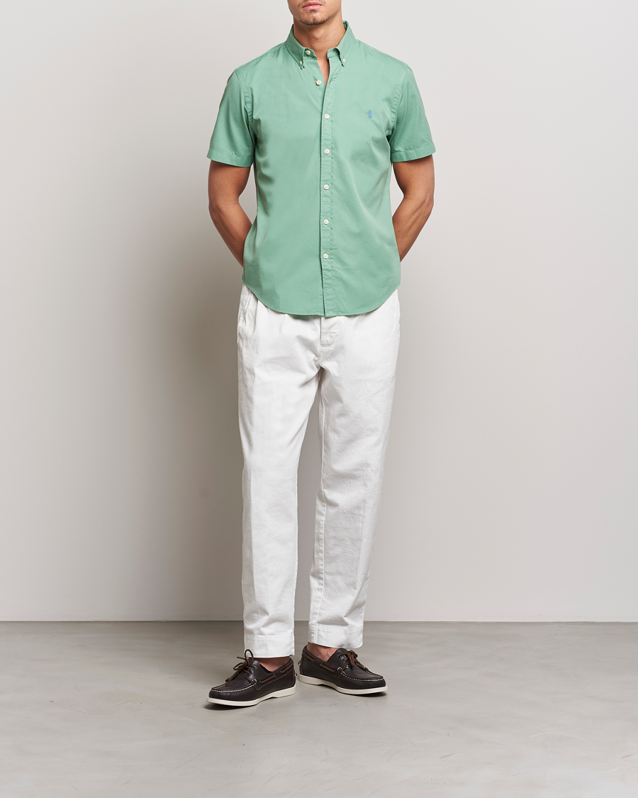 Herren | Hemden | Polo Ralph Lauren | Twill Short Sleeve Shirt Faded Mint