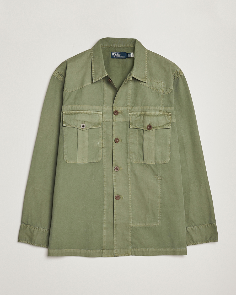 Herren | Jacken | Polo Ralph Lauren | Twill Pocket Shirt Jacket Olive