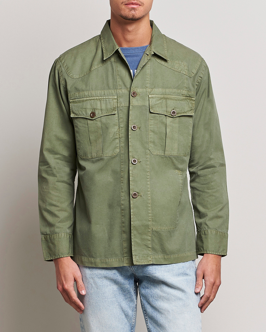 Herren | Jacken | Polo Ralph Lauren | Twill Pocket Shirt Jacket Olive