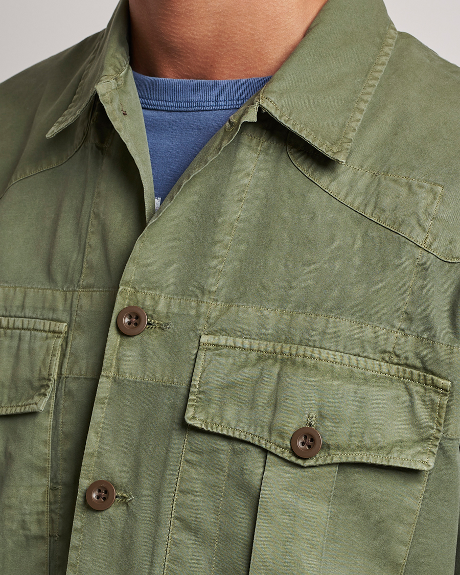 Herren | Jacken | Polo Ralph Lauren | Twill Pocket Shirt Jacket Olive