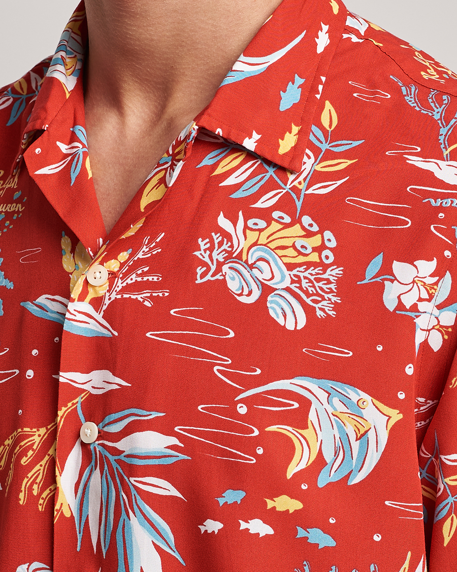 Herren | Hemden | Polo Ralph Lauren | Printed Flower Short Sleeve Shirt Sun Sand Surf