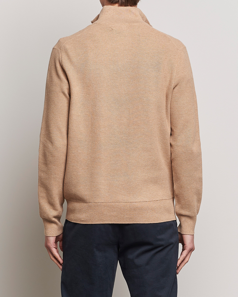 Herren | Pullover | Polo Ralph Lauren | Textured Half-Zip Camel Melange
