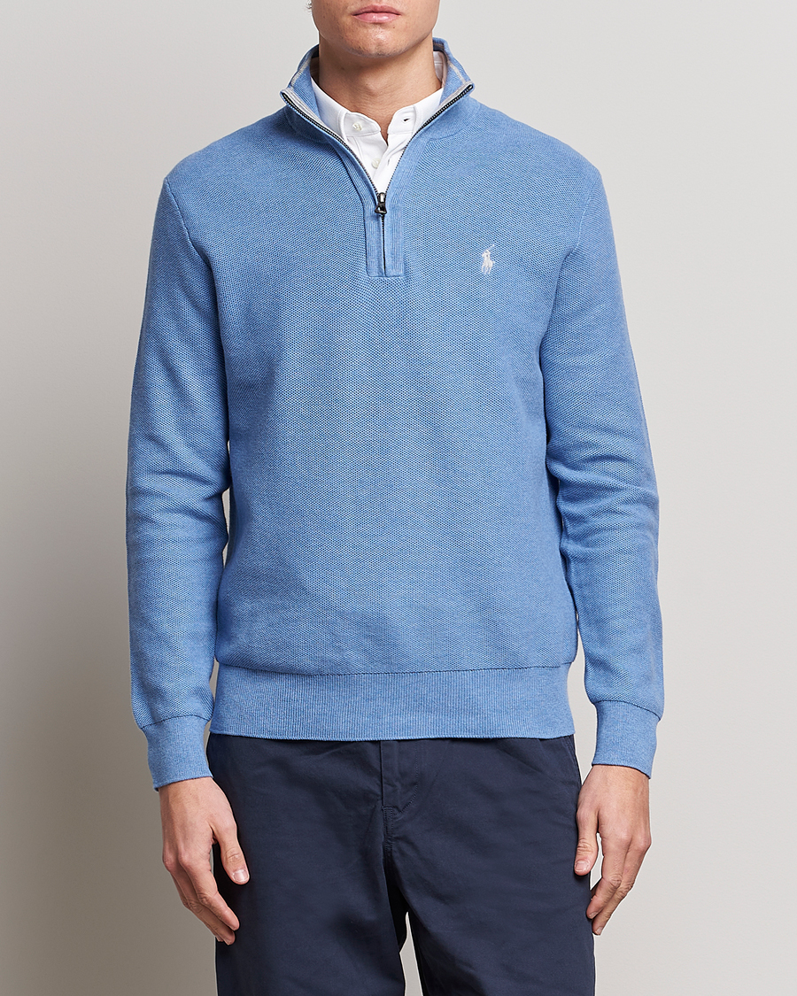 Herren | Pullover | Polo Ralph Lauren | Textured Half-Zip Summer Blue