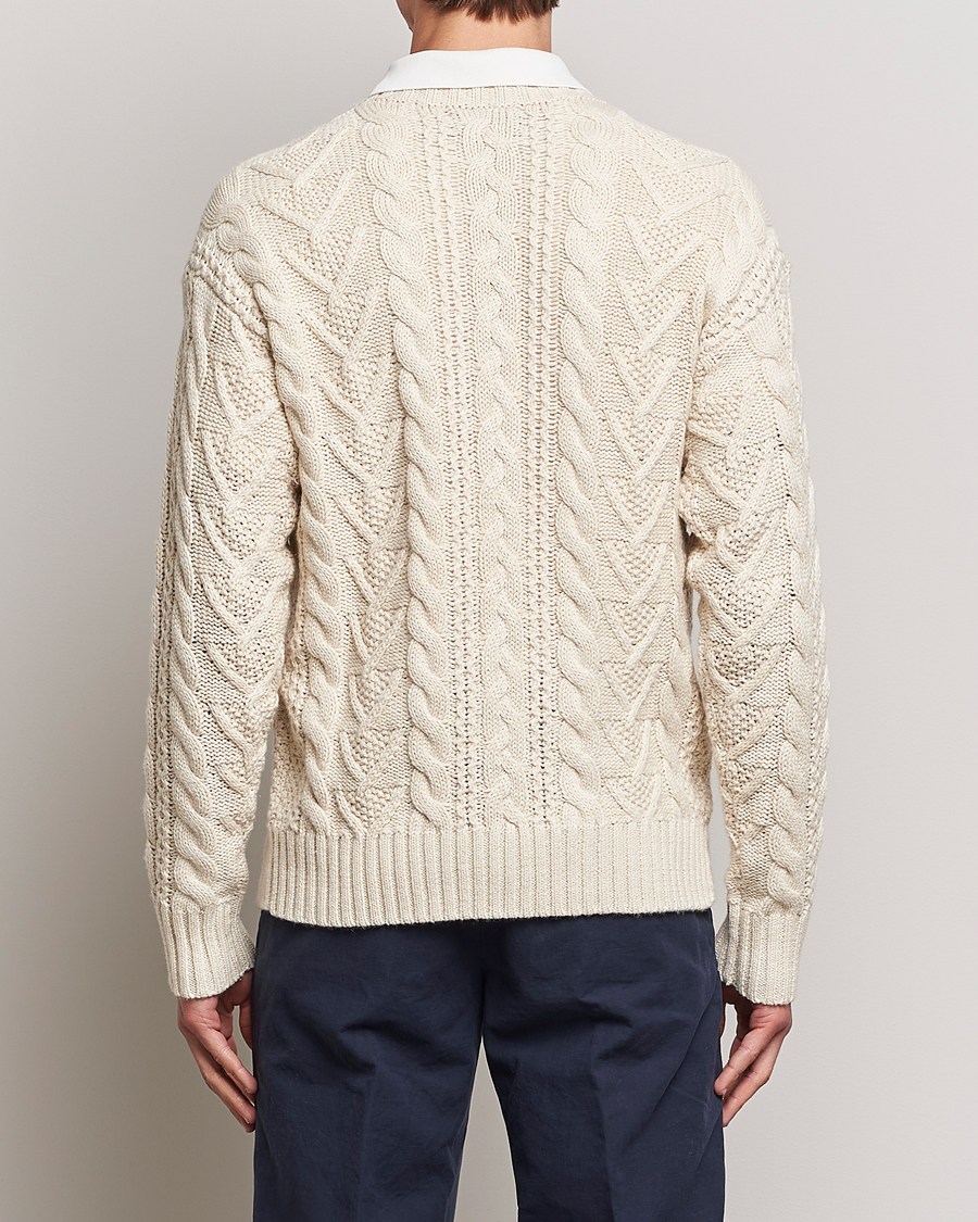 Herren | Pullover | Polo Ralph Lauren | Knitted Fishermen Sweater Cream