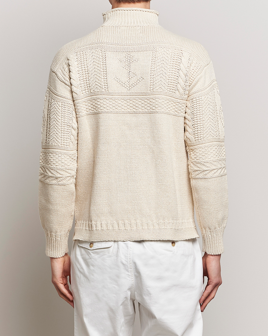 Herren | Pullover | Polo Ralph Lauren | Knitted Fishermen Sweater Cream