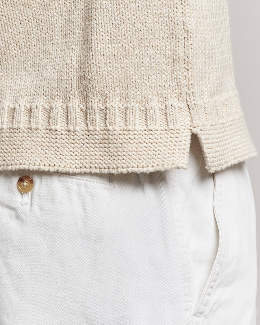 Herren | Pullover | Polo Ralph Lauren | Knitted Fishermen Sweater Cream