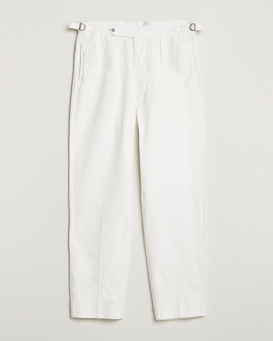 Herren | Hosen | Polo Ralph Lauren | Rustic Twill Officer Trousers Deckwash White