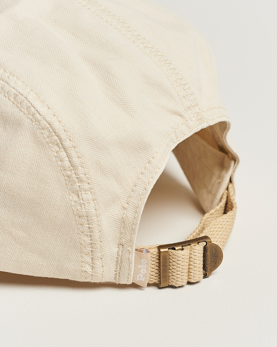 Herren | Polo Ralph Lauren 4 Panel Herringbone Twill Cap English Cream | Polo Ralph Lauren | 4 Panel Herringbone Twill Cap English Cream