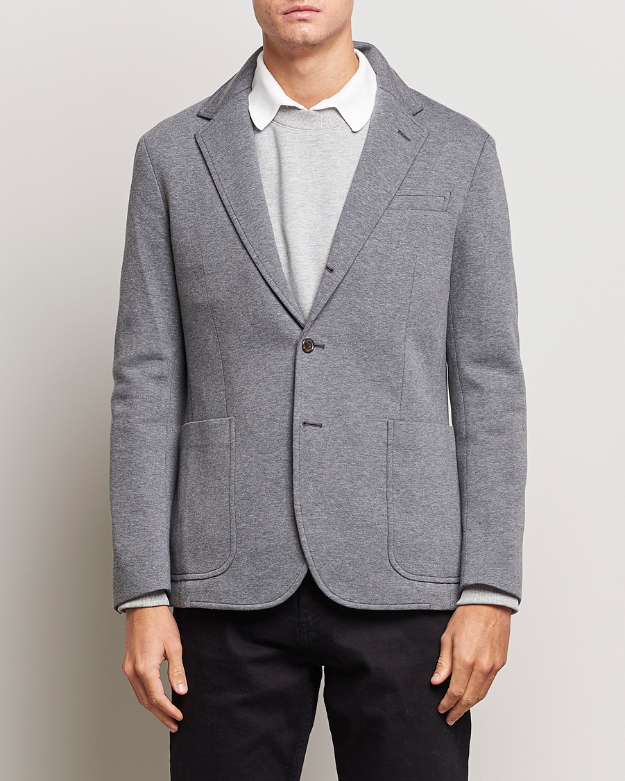 Herren | Sakkos | Polo Ralph Lauren | Double Knit Jersey Blazer Medium Grey Heather