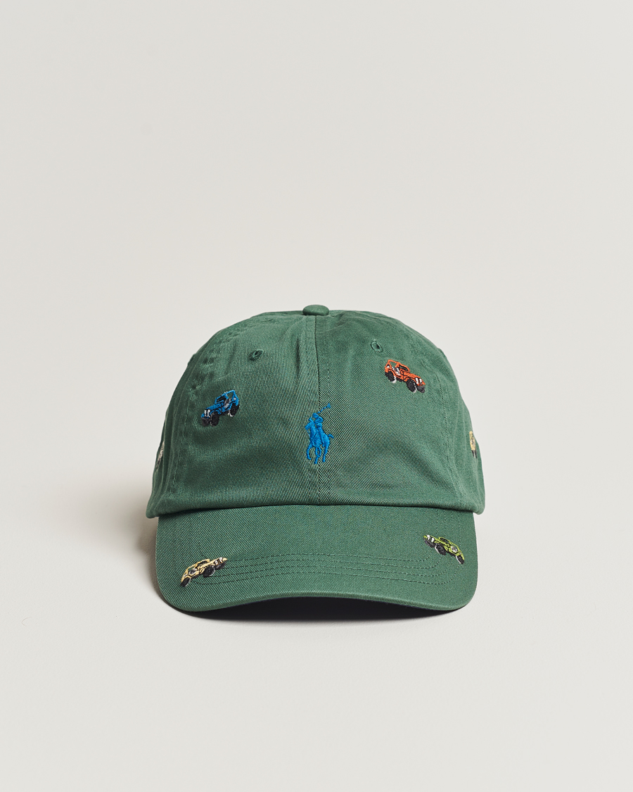Herren | Polo Ralph Lauren Twill Printed Jeeps Sports Cap Washed Forest | Polo Ralph Lauren | Twill Printed Jeeps Sports Cap Washed Forest
