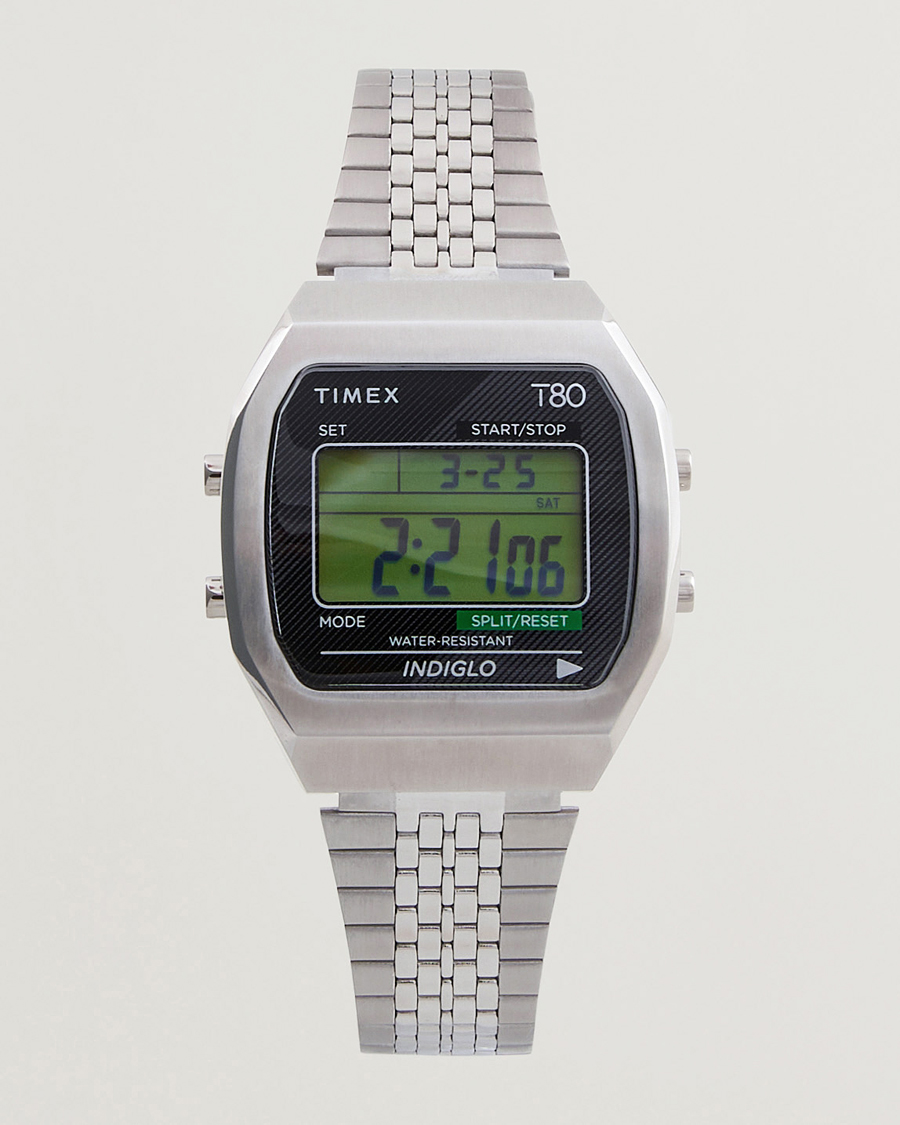 Herren | Timex T80 Stainless Steel 36mm Silver | Timex | T80 Stainless Steel 36mm Silver