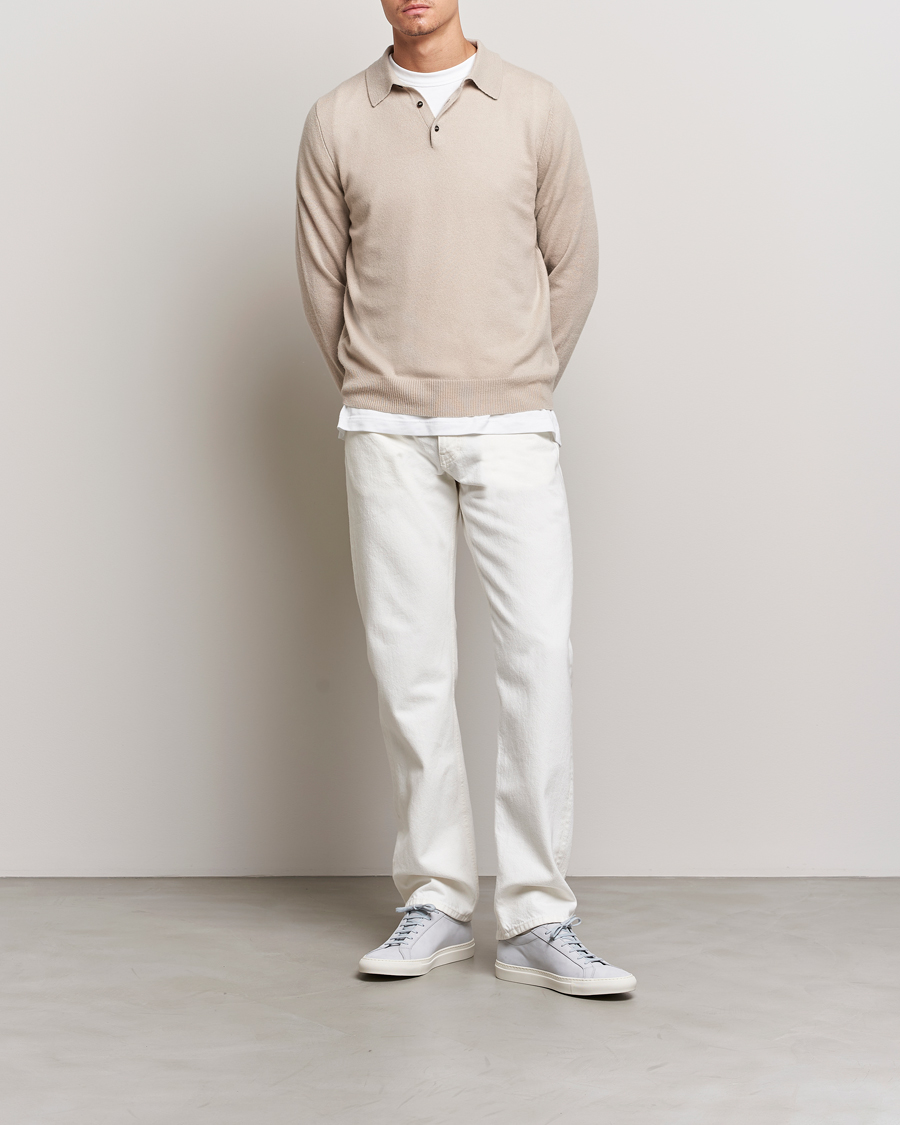 Herren | Pullover | People's Republic of Cashmere | Cashmere Long Sleeve Polo Trench