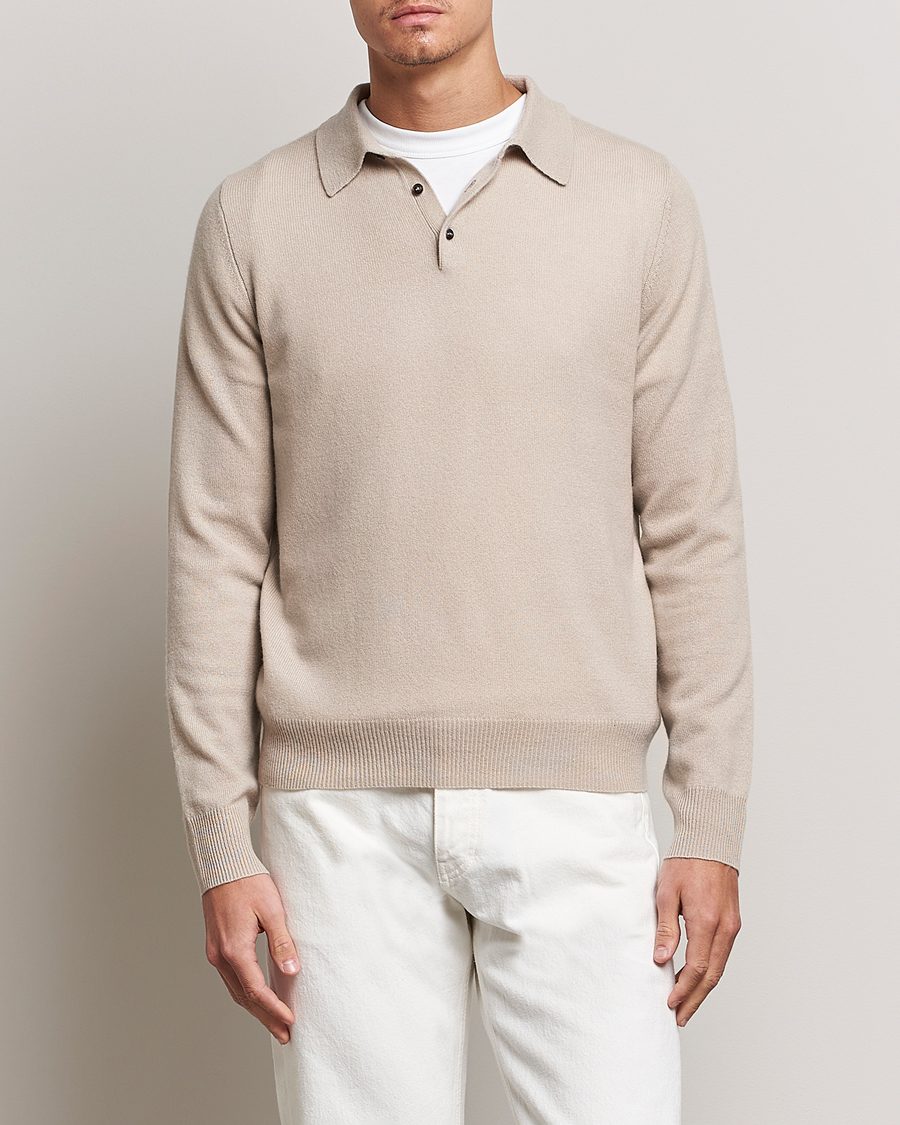 Herren | Pullover | People's Republic of Cashmere | Cashmere Long Sleeve Polo Trench