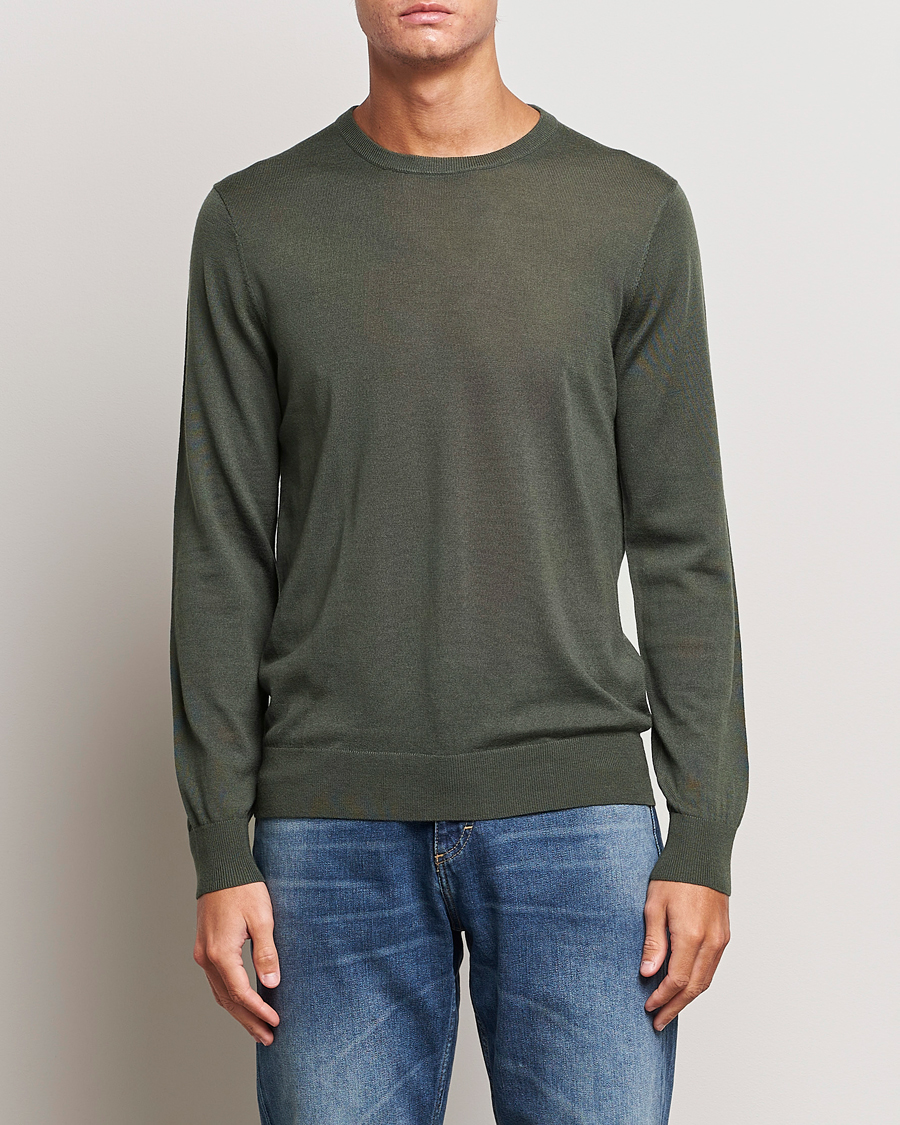 Herren | Pullover | Tiger of Sweden | Nichols Crew Neck Pullover Forest Green
