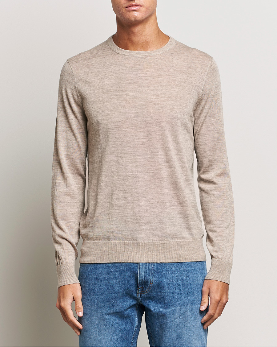 Herren | Pullover | Tiger of Sweden | Nichols Crew Neck Pullover Beige Melange