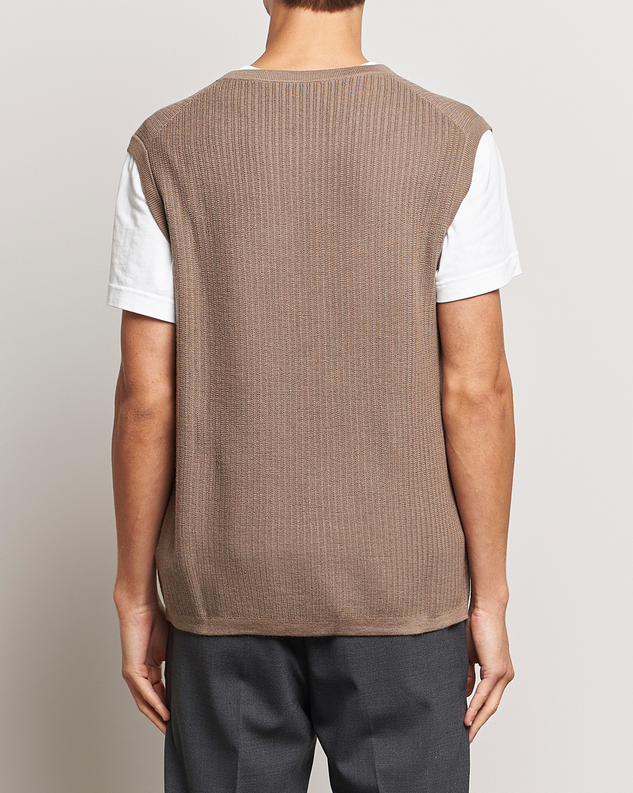 Herren | Pullover | Tiger of Sweden | Vessler Merino Vest Olive Grey