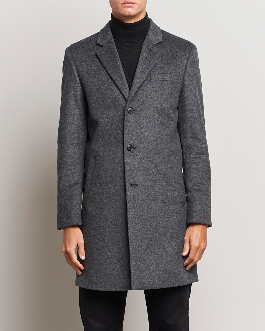 Herren | Jacken | Tiger of Sweden | Cempsey Wool Coat Grey Melange