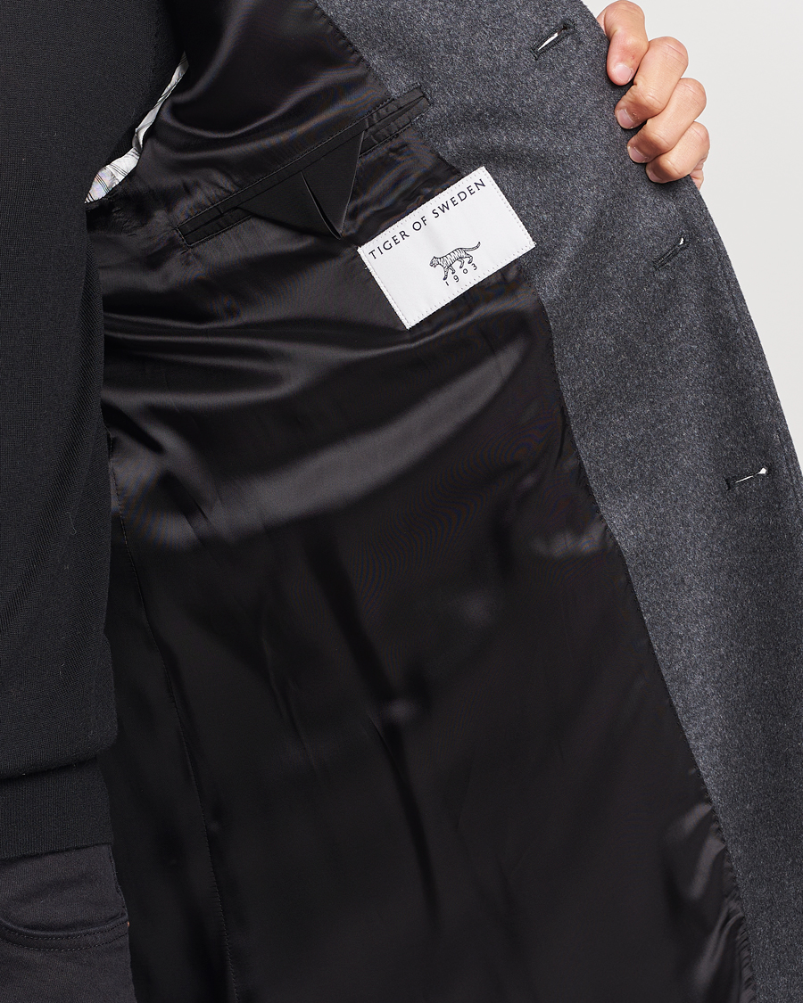 Herren | Jacken | Tiger of Sweden | Cempsey Wool Coat Grey Melange
