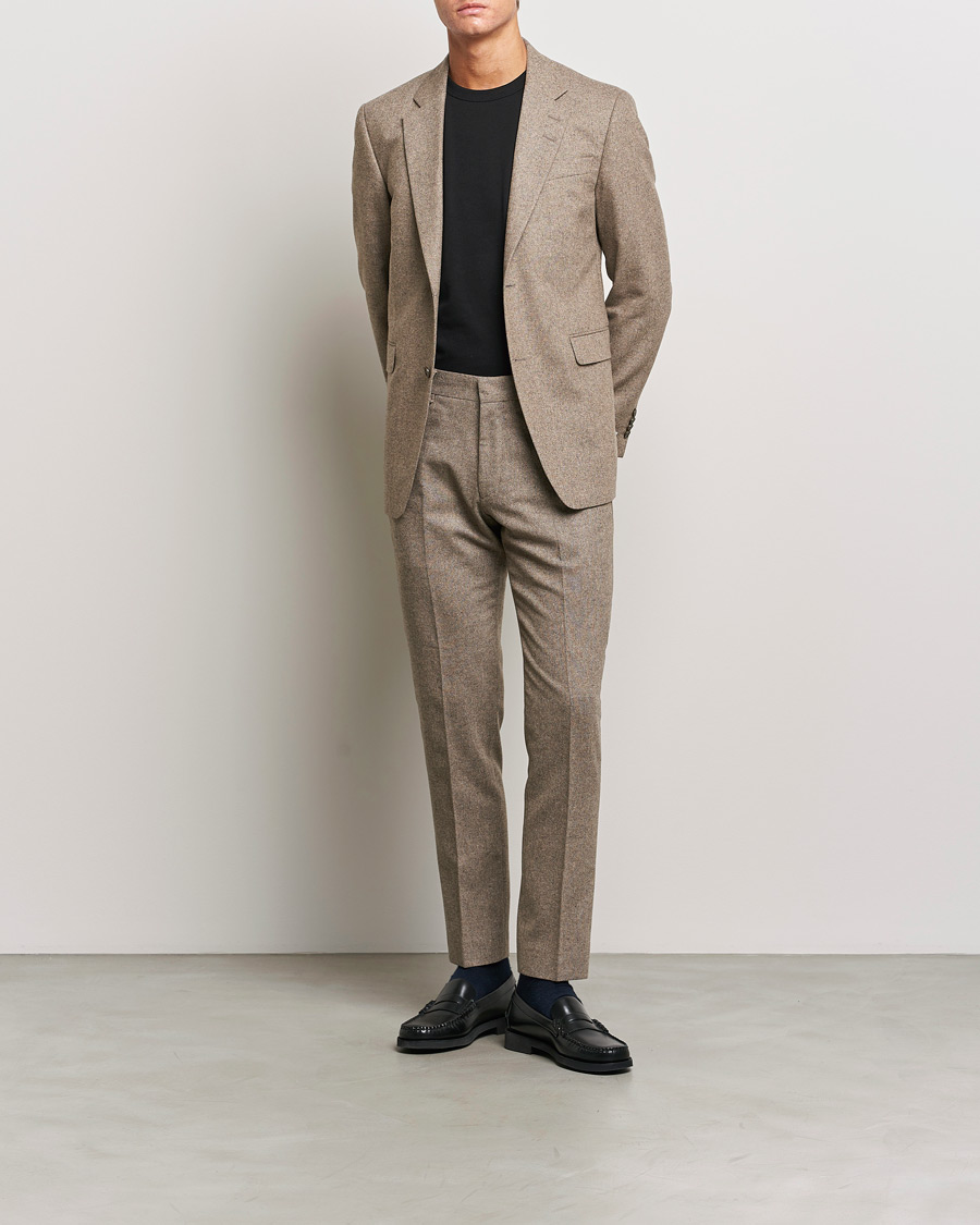 Herren | Hosen | Tiger of Sweden | Tenutas Brushed Wool Trousers Burlywood