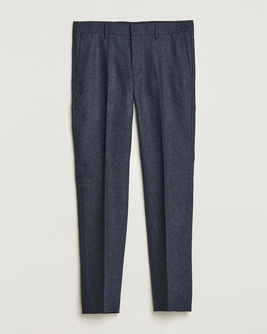 Herren | Hosen | Tiger of Sweden | Tenutas Brushed Wool Trousers Midnight Blue