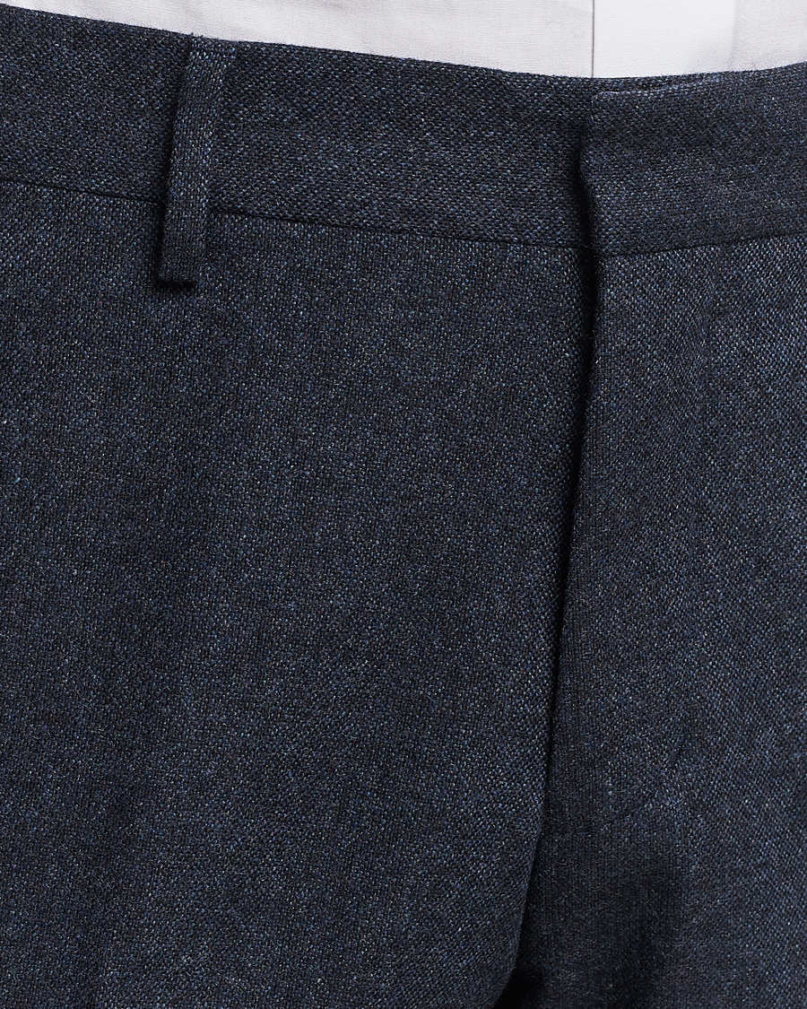 Herren | Hosen | Tiger of Sweden | Tenutas Brushed Wool Trousers Midnight Blue