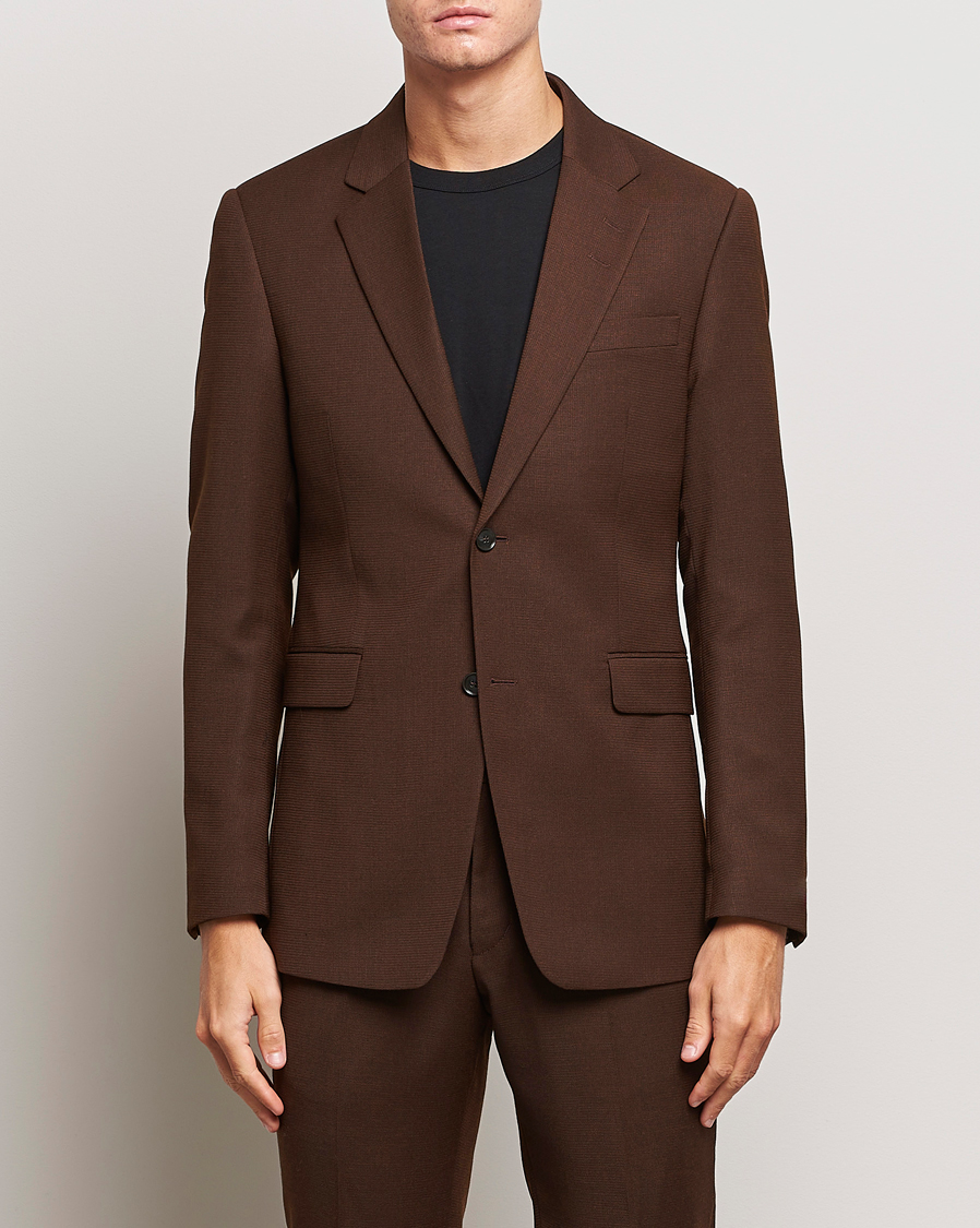 Herren | Sakkos | Tiger of Sweden | Justinn Travel Structure Blazer Golden Brown