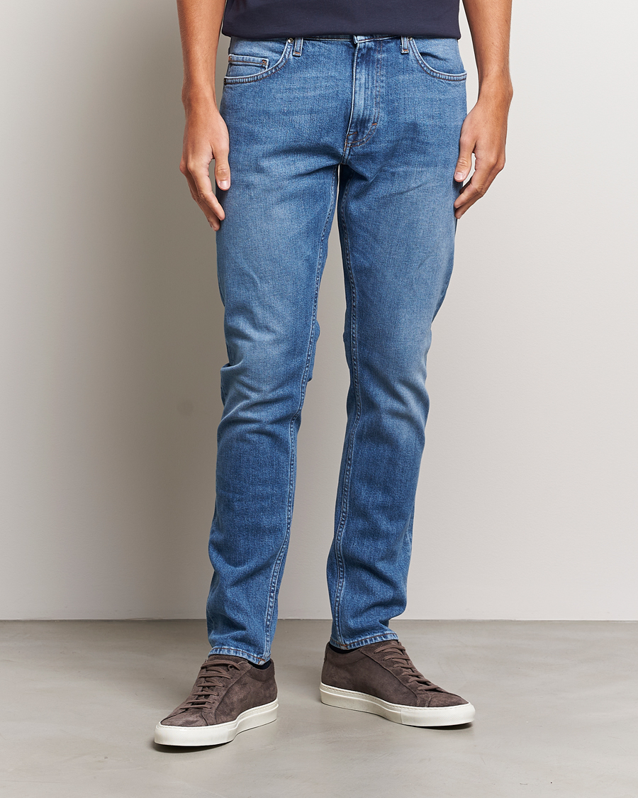 Herren | Jeans | Tiger of Sweden | Pistolero Stretch Cotton Jeans Light Blue