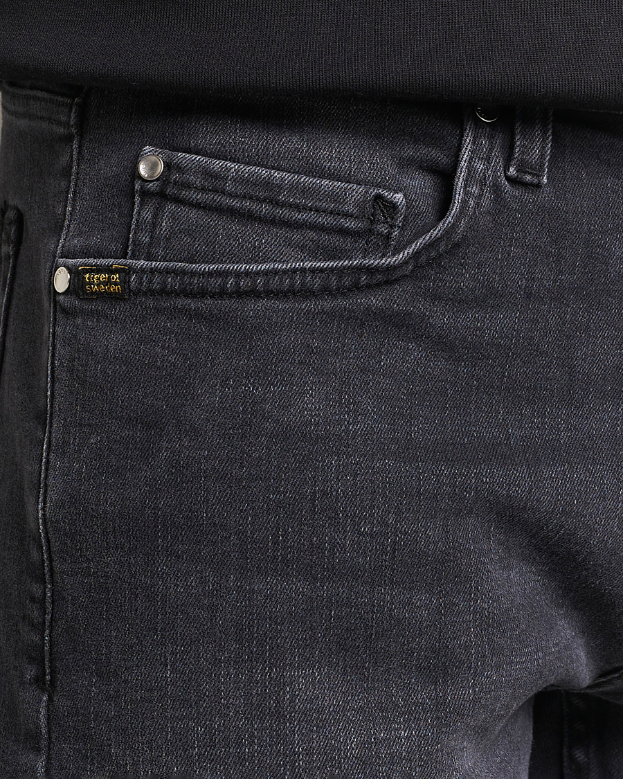 Herren | Jeans | Tiger of Sweden | Pistolero Stretch Cotton Jeans Black