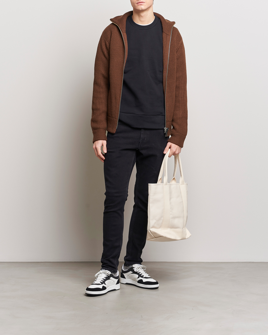 Herren | Jeans | Tiger of Sweden | Evolve Stretch Cotton Jeans Black