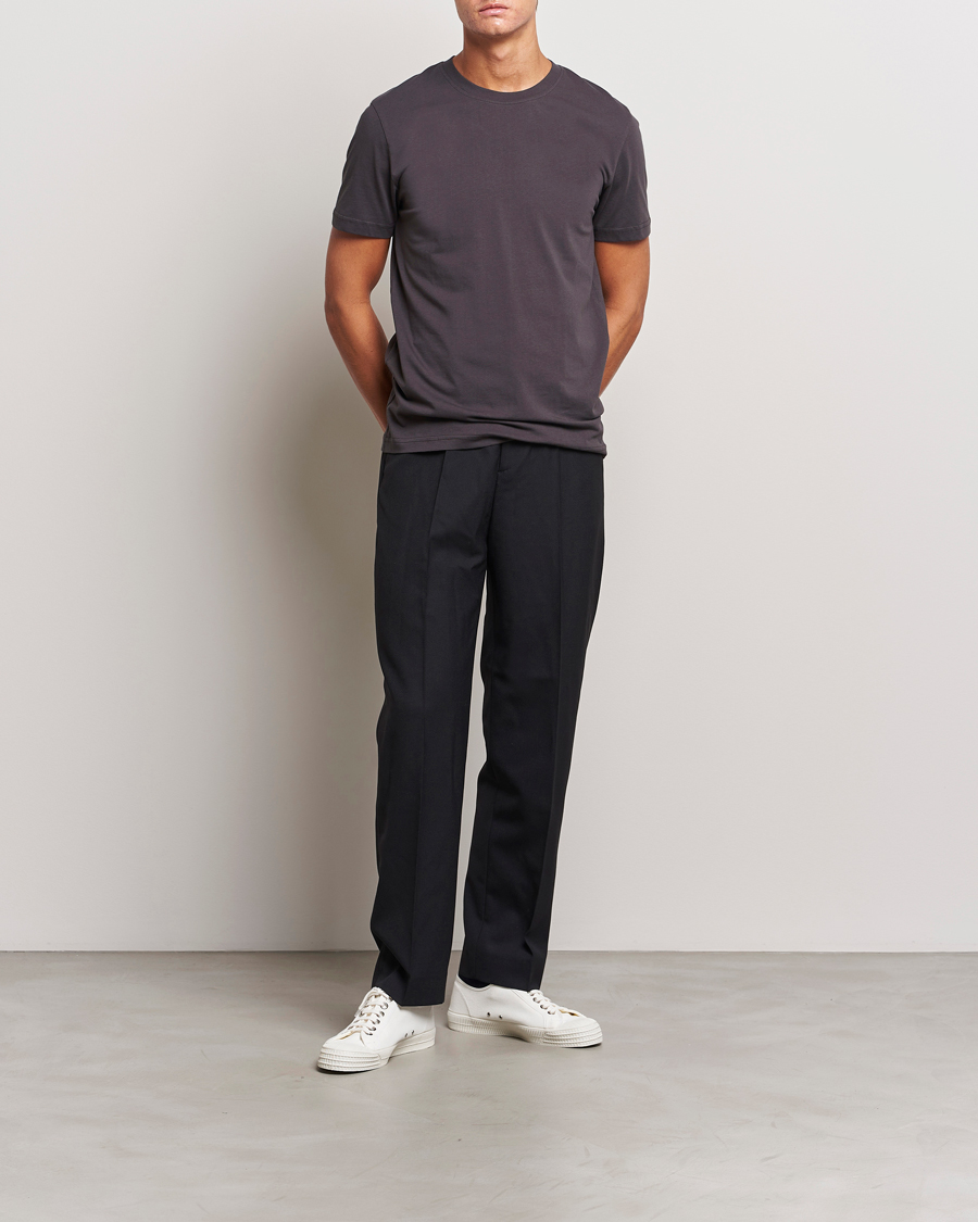 Herren | T-Shirts | Tiger of Sweden | Dillan Crew Neck T-Shirt Coffee