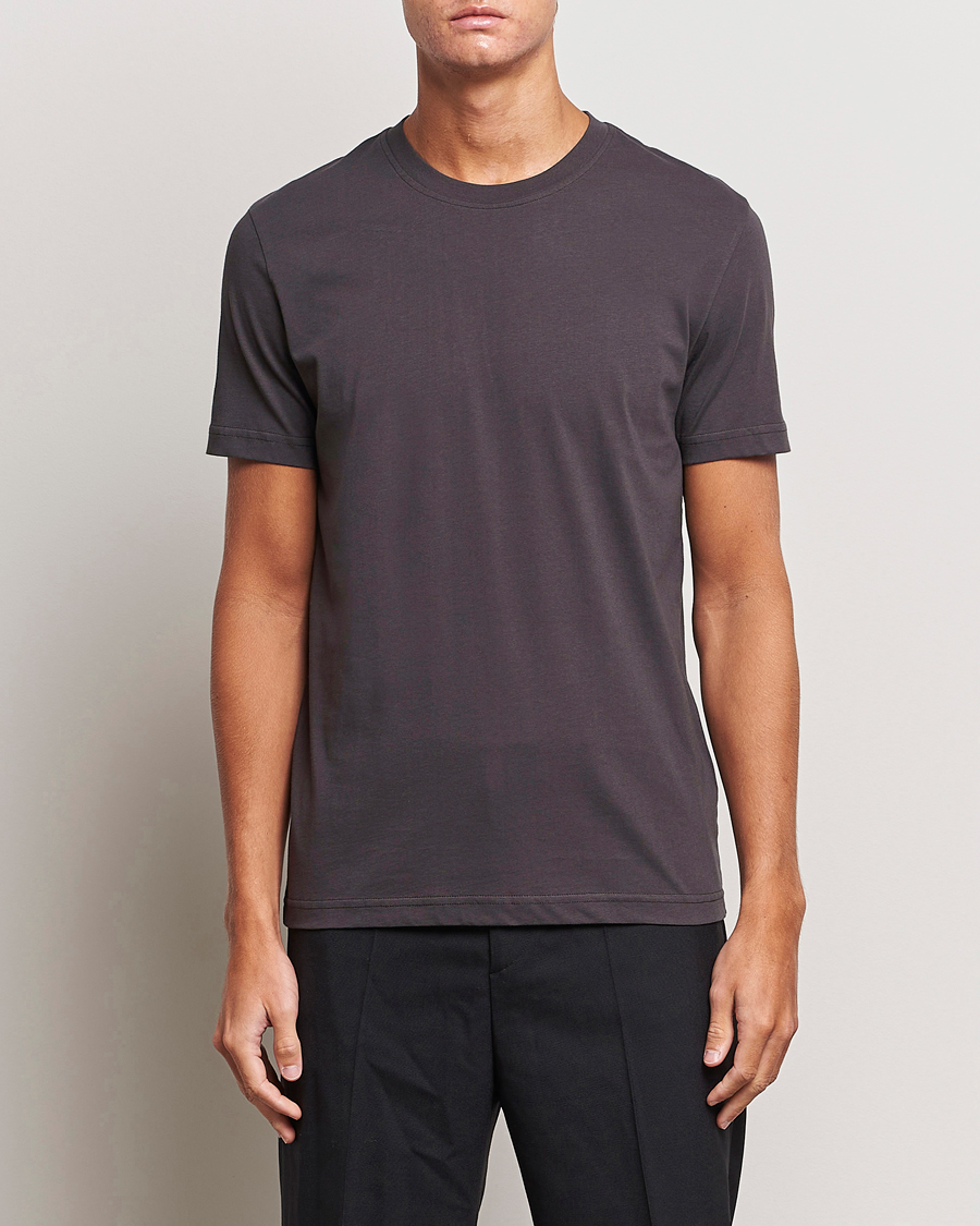 Herren | T-Shirts | Tiger of Sweden | Dillan Crew Neck T-Shirt Coffee