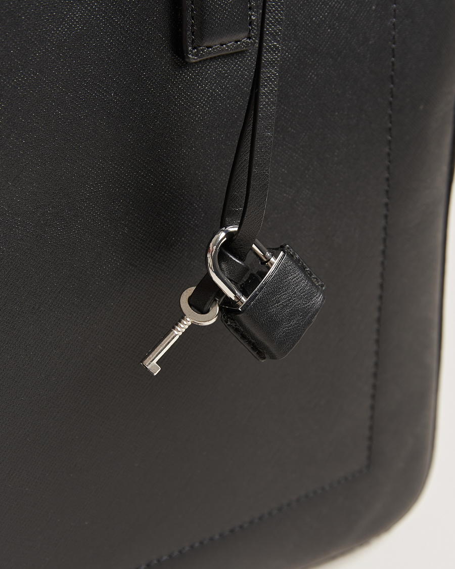 Herren | Tiger of Sweden Bowe Leather Briefcase Black | Tiger of Sweden | Bowe Leather Briefcase Black