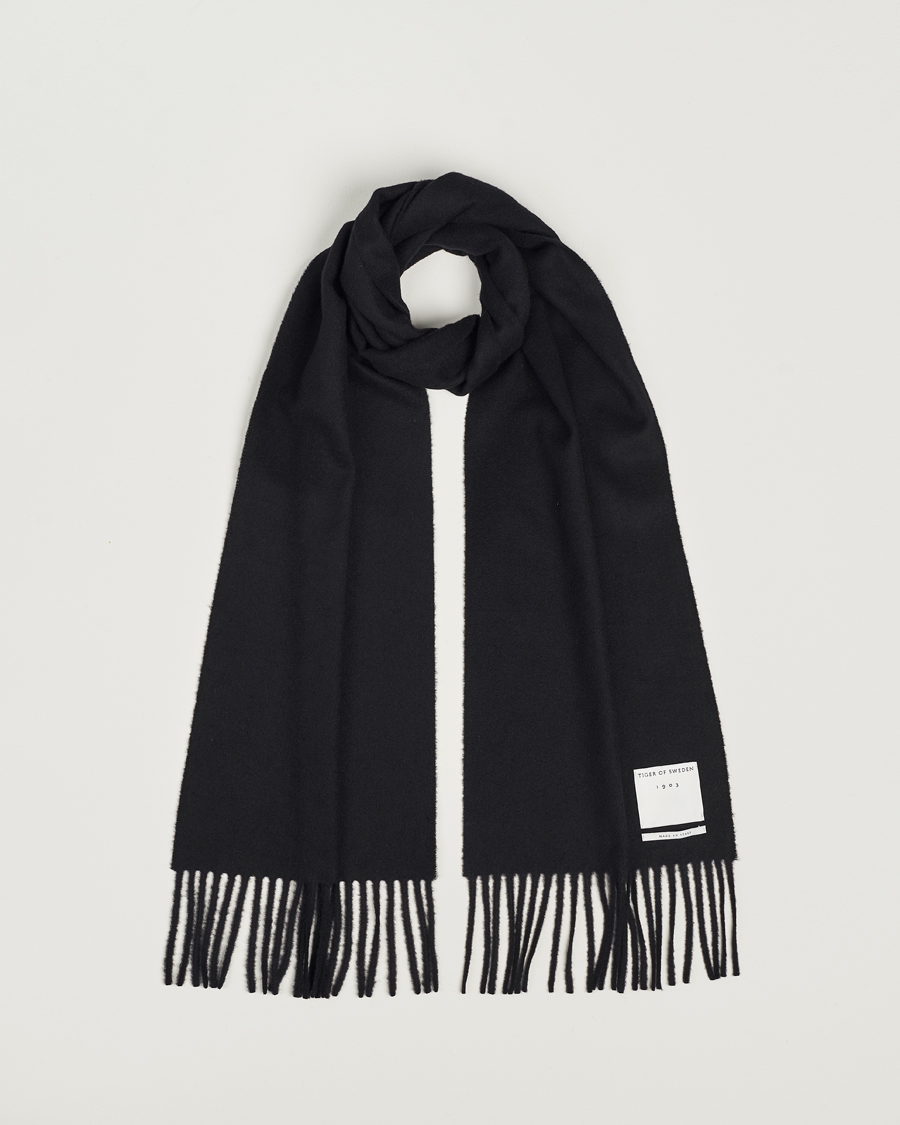 Herren | Tiger of Sweden Sylan Wool Scarf Black | Tiger of Sweden | Sylan Wool Scarf Black