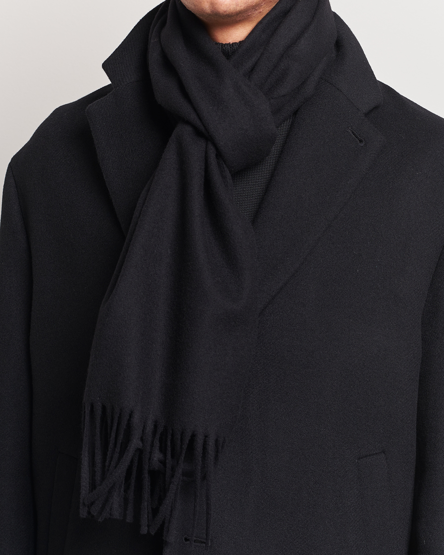 Herren | Tiger of Sweden Sylan Wool Scarf Black | Tiger of Sweden | Sylan Wool Scarf Black