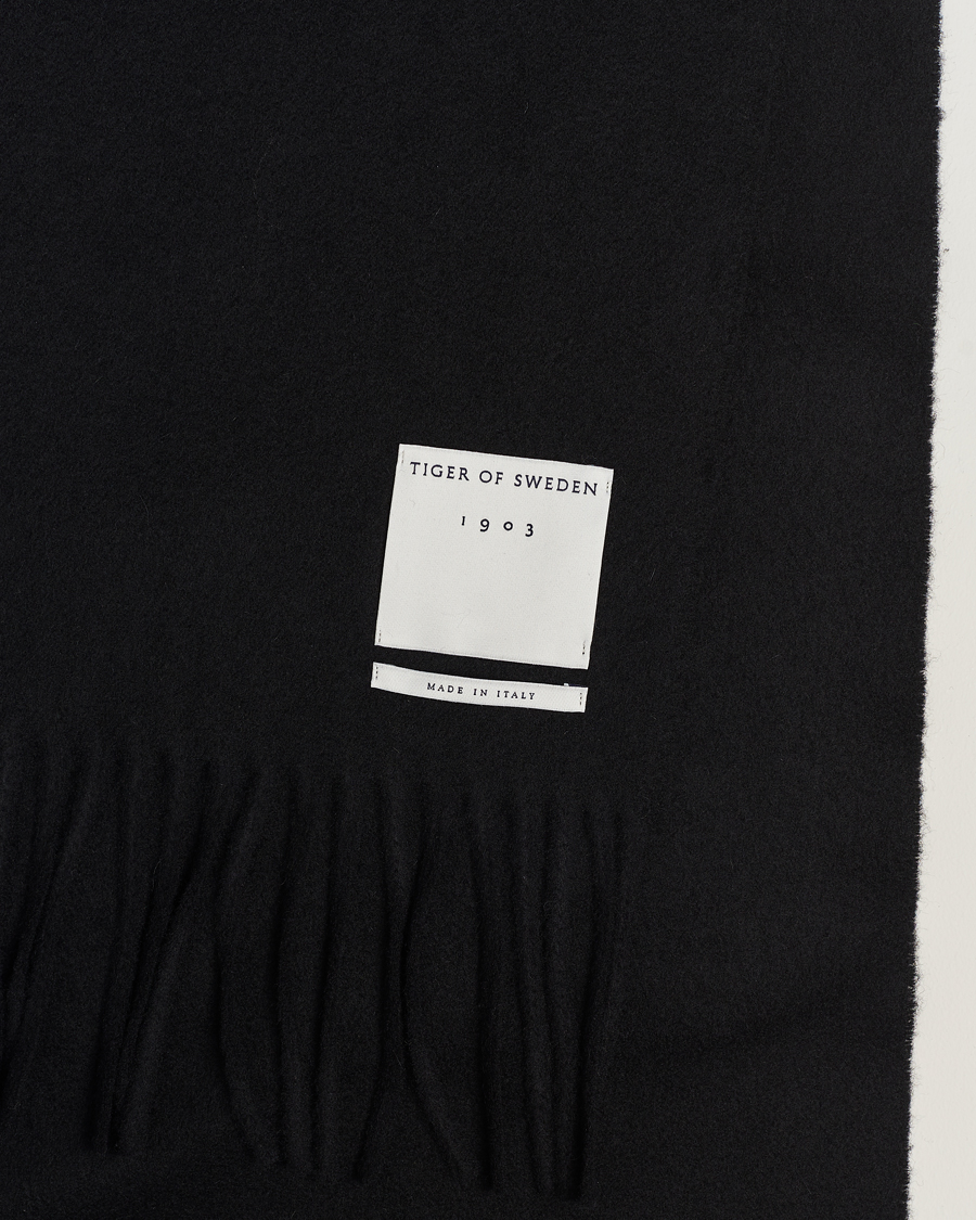 Herren | Tiger of Sweden Sylan Wool Scarf Black | Tiger of Sweden | Sylan Wool Scarf Black