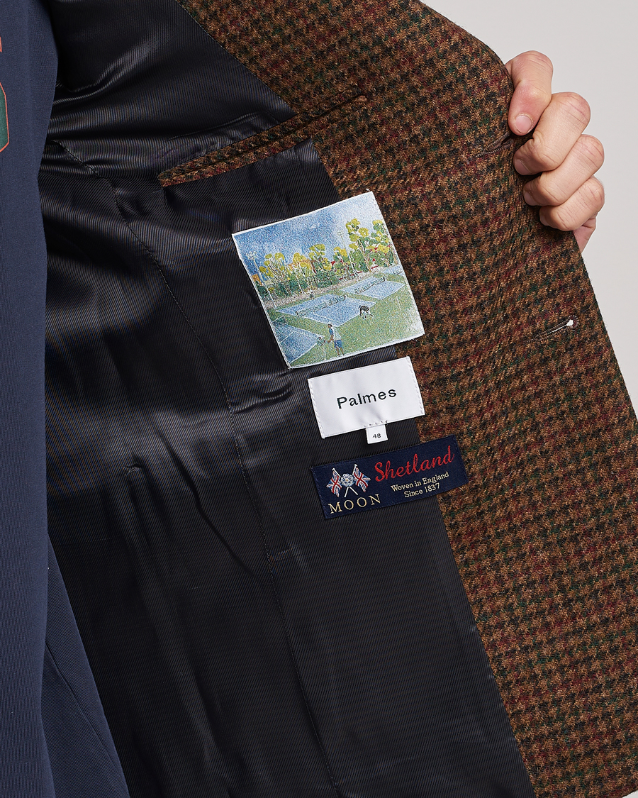 Herren | Sakkos | Palmes | Blaze Houndstooth Sportscoat Brown